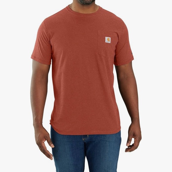 Carhartt Force Relaxed Fit Midweight Short Sleeve Pocket T-Shirt Ginger Spice XL - Picture 1 of 16